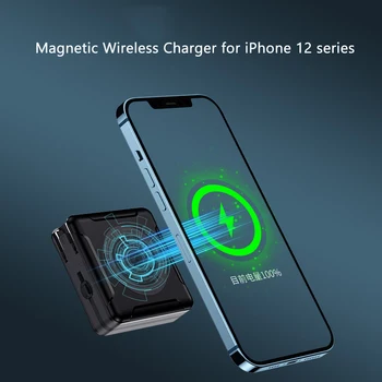 10000mAh Moči Banke 15W Magnetni Brezžični Polnilnik za iPhone 12 serije PD22.5W Hitro Polnjenje Powerbank z Kabel za Samsung S9