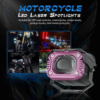 12D Objektiv 100W Led delovna Lučka Dual Barve Pozornosti Meglo, Žarnice za Avto 4WD ATV SUV Tovornjaki 4x4 Vožnje lightbar Motocikel Žarometov