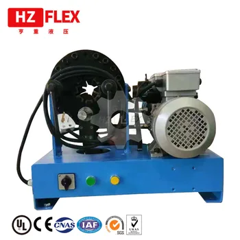 2019HZFLEX HZ-25A hidravlična cev robljenjem pralni, 6-25 mm, popolnoma avtomatsko crimper stroj z 8 nastavi umre