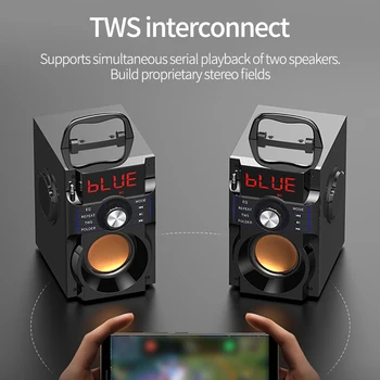 3.7 palčni Bluetooth 4.1 Inteligentni Zvočnik Led Zaslon, Daljinski Nadzor Fm Zvočnik Dvojno Pralni Povezave Dobre Glasbe Kakovosti