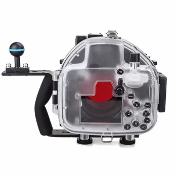 40M/130ft Nepremočljiva Podvodni Fotoaparat Ohišje Ohišje za Olympus E-M5 II z 12-50mm Objektiv +Fisheye Objektiv+Rdeči Filter+Potapljanje ročaj