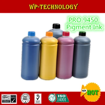 500 ML*5 Pigment črnila specializiranih obleko za EPSON Stylus Pro 9450 ,voda dokaz črnila . 500 ml na barvo .