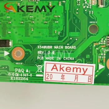 Akemy X540UBR Prenosni računalnik z Matično ploščo Za Asus X540UB X540UBR MainBoard Preizkušen I5-7200U/I5-8250U 4GB RAM
