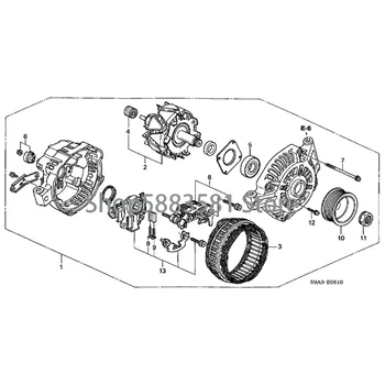 Avto motor montažo generatorja motorja zagon motorja draga dac rv motor montažo generatorja starter montaža alternator
