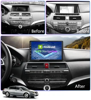 Avto Radio 2G RAM 10.1 inch Android 9.1 Avto, GPS Navigacija Za Honda Accord 2008-2013 Podpora Stereo Zvoka Radio Video