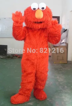 Cosplay costumesFactory Neposredno Prodajo Visoko Kakovostnih Dolgo Krzno Elmo Maskota Kostum Znak Kostum Risanka Kostum Elmo Cosplay
