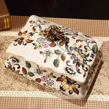 Dekoracijo škatla za shranjevanje Keramični lepa