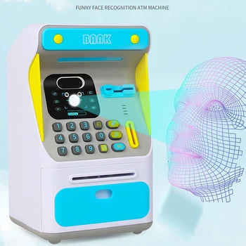 Elektronski Simulirani Prepoznavanje obrazov ATM Pralni Presence Banka blagajna Kovanec Denarja Varčevanje Banka Samodejno Pomikanje Papir Bankovca za Darilo Otrok