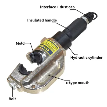 Hidravlični tlak, klešče CYO-400B prenosne tlak skladu hidravlične klešče robljenjem glavo 16-400mm2 hidravlična orodja 1pc