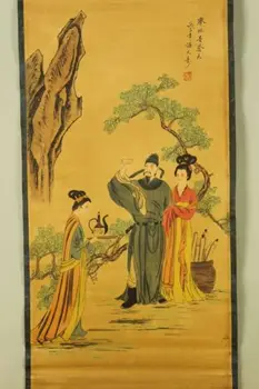 Lepe Kitajski Antične zbirke Imitacije stari Li Bai Toast Sliko