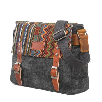 Muchuan 6007# Nove pisane etnične slog ramo torba za laptop nahrbtnik življenje pribor platno vrečko
