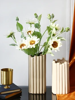 Nordijska Skandinavskih Keramične Vaze Ustvarjalne Nepravilne Oblike Umetnosti Suh Cvet Pot Domov Poroko Dekorativni Dodatki
