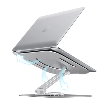 Nov Laptop Stand Držalo Aluminij Zlitine Odvajanje Toplote Notebood Imetnik Podporo Zložljive Vrtenja Prenosni Nosilec, Stojalo Za Tablične