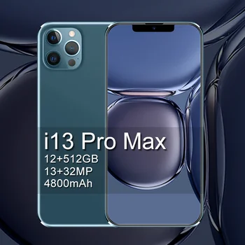 Novi pametni telefon i13 Pro max6.7-palčni velik zaslon vse-v-enem kol saati CN(Izvora) Resnično Najboljši Čas omejen