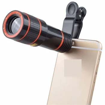 Objektiv Optični Zoom HD Telefoto Makro Objektiv Fotoaparata Komplet Za Univerzalni Mobilni Telefon, Pametni telefon Teleskop poudarek Len Clip-on 12x Telefon
