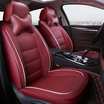Po meri avto sedeža kritje le 2 pc sprednja sedeža za Mitsubishi Outlander Pajero Sport Grandis ASX avto nalepke avto okrasni pokrov
