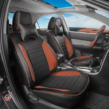 Po meri kritje sedeži za MG3 avtomobilskih sedežnih prevlek PU usnje avto sedeža nastavite spredaj & zadaj skupaj avtomobilski sedež varstvo štiri sezone