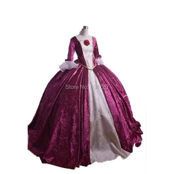 Prilagojene! vijolična Vojvodinja Kraljica Marie Antoinette Obdobju Maškarada Gledališče Državljanske vojne Obleke obleko, HL-272