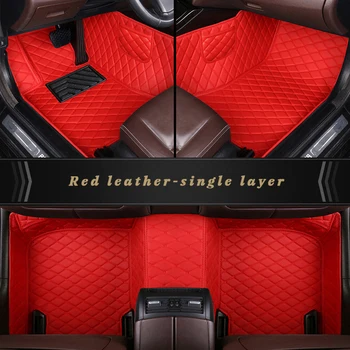 Rdeča Visoke kakovosti ene plasti tkanine, usnje črna avto predpražnike Za mazda 6 gj gg 3 bl bk 2010 cx5 cx9 preproge, preproge dodatki