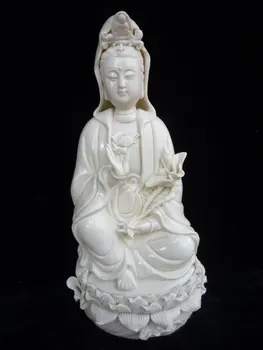 Redki, beli stari Kitajski Dehua Porcelana Kip Kwan-yin