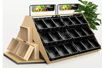 Sadni in zelenjavni zaslon rack sveže supermarket priročno shranjevanje sadja in zelenjave na policah sadja trgovini gangmu Zhongdao sadje