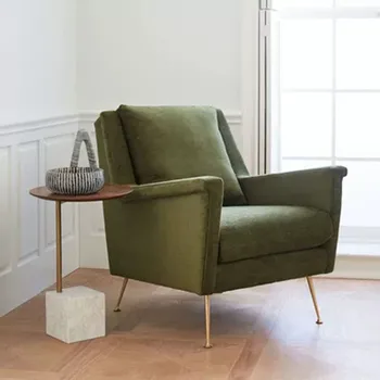 Skandinavski stil tkanine prosti čas kavč, stol z handrail svetlobe salon lepa blato visoke kakovosti za prodajo
