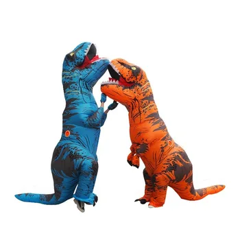 Smešno Dinozaver Halloween Dogodek Tyrannosaurus Rex Napihljivi Oblačilo Slave Zgleduje Večer Stranka Humoreska Dinozaver Kostum