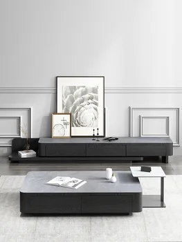 Sodoben minimalističen, dnevna soba gospodinjski ustvarjalne kvadratnih italijanski kavi tabela marmorja rock ploščo mizico za TV omarico