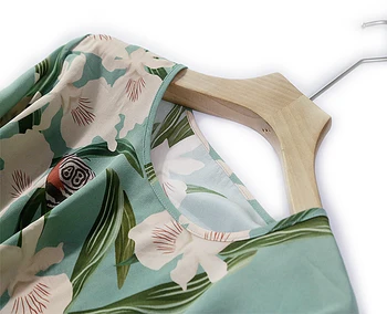 Sveže Lotus Ribnik Mesečini Natisnjeni Naravnih Mulberry Svile Obleko 2021 Modi Žensk Spomladi in Jeseni Nov Slog