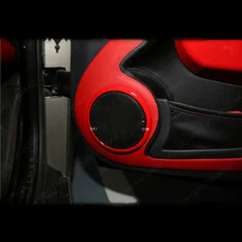 Za Benz, Smart Fortwo 2009-14 Ogljikovih Vlaken Avtomobilske Notranjosti Preuredi Nalepke, Obliži Sequins Avto Rog Ring 2 Kos Avto Styling