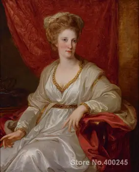 Ženska art poslikave Angelica Kauffman Portret Marija Karolina Avstrije olje Slikarsko platno Visoko kakovostnih Ročno poslikane